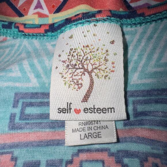 Self esteem multicolor tank top women’s size large - Picture 7 of 7
